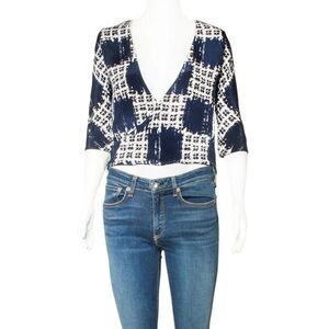 Balenciaga x Alexander Wang kimono Plaid Blouse